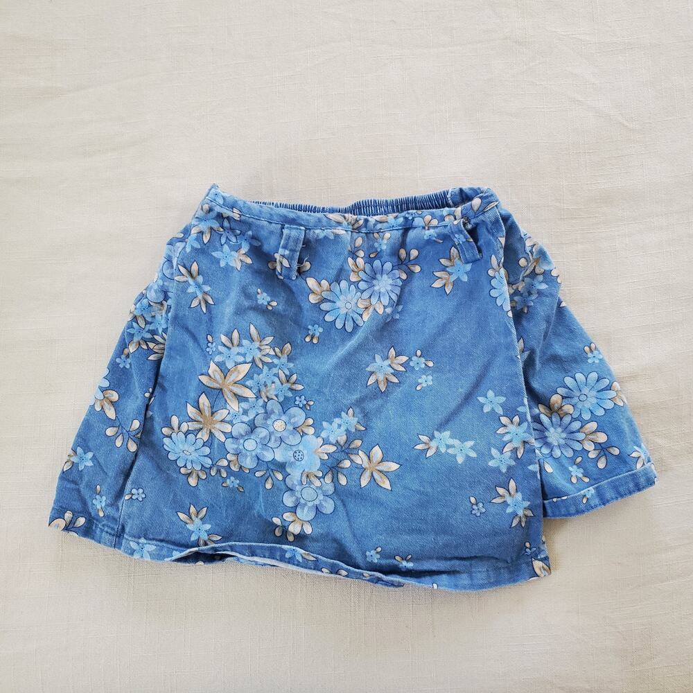 Vintage 90s Floral Skort kids 6